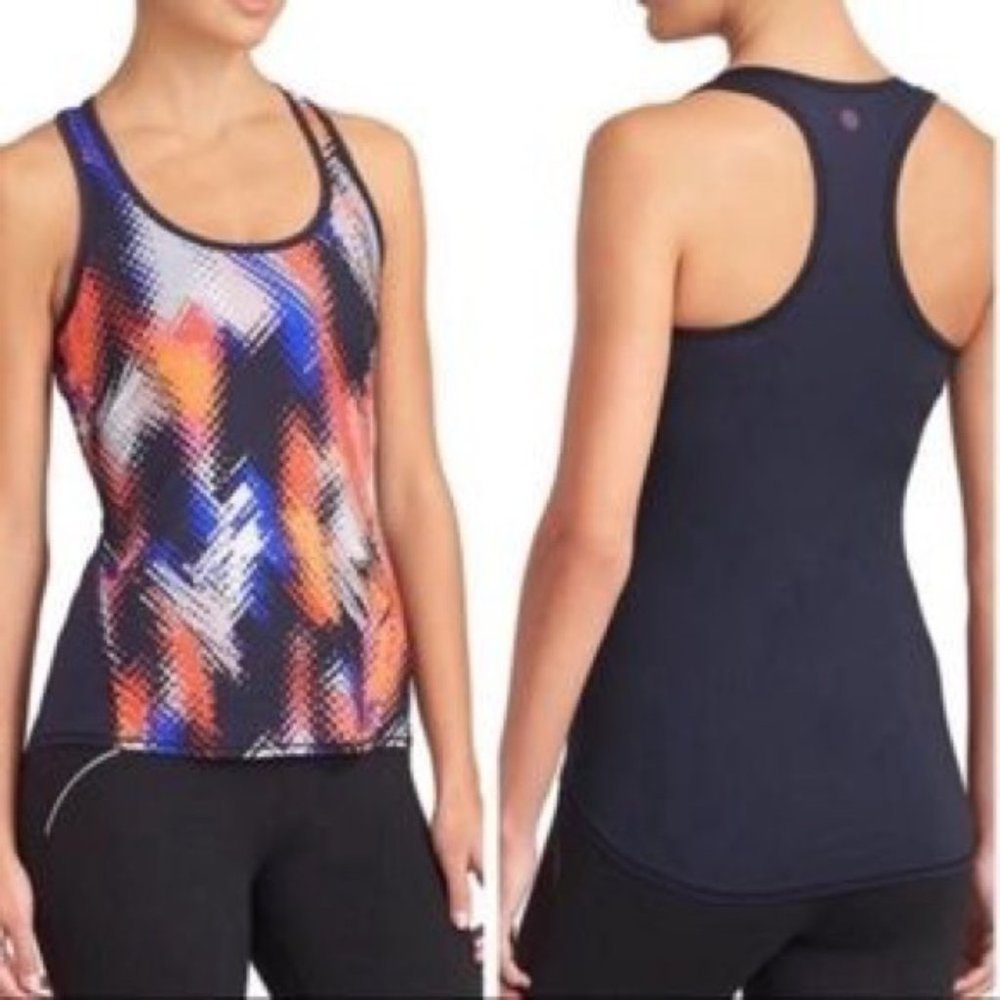 Athleta I Lava Print Chi Racerback Workout Tank I Small